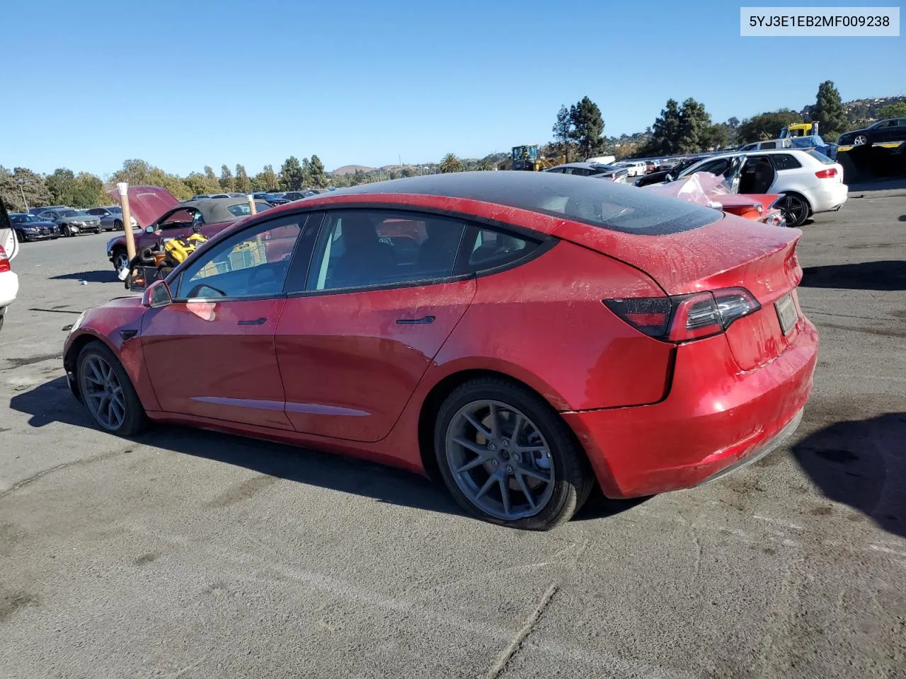 2021 Tesla Model 3 VIN: 5YJ3E1EB2MF009238 Lot: 76355754