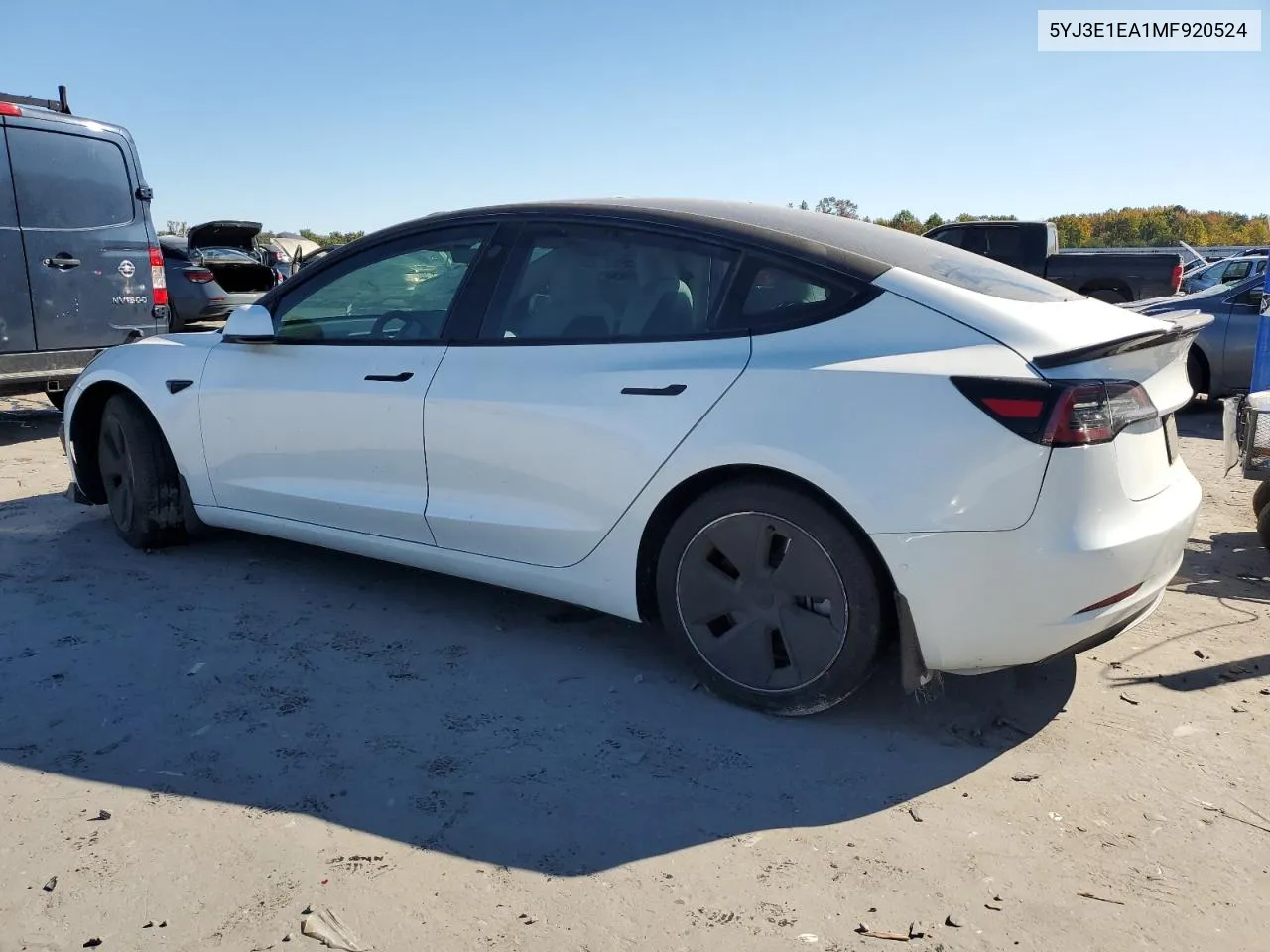 2021 Tesla Model 3 VIN: 5YJ3E1EA1MF920524 Lot: 76401514