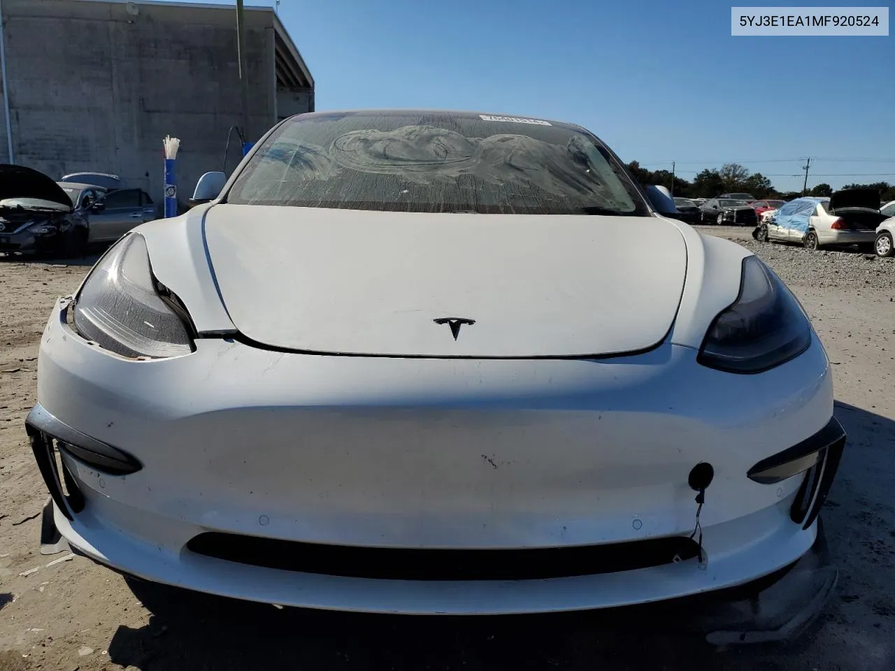 2021 Tesla Model 3 VIN: 5YJ3E1EA1MF920524 Lot: 76401514