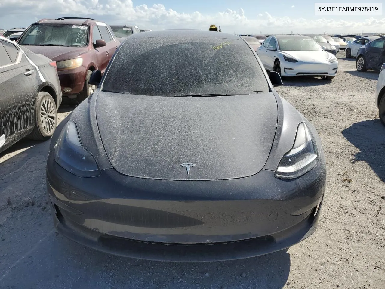 2021 Tesla Model 3 VIN: 5YJ3E1EA8MF978419 Lot: 76615594