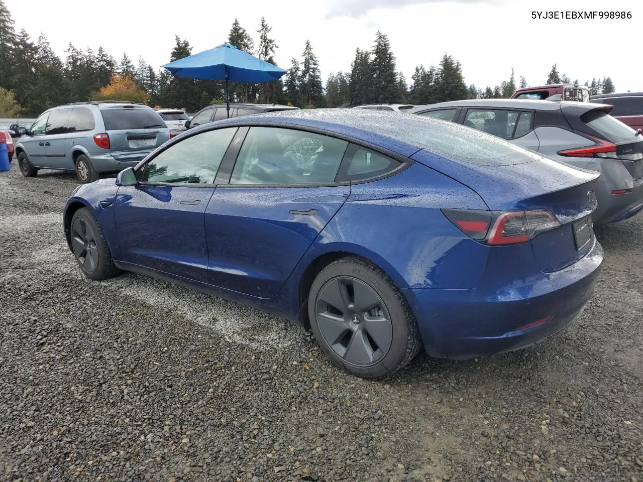 2021 Tesla Model 3 VIN: 5YJ3E1EBXMF998986 Lot: 76631744