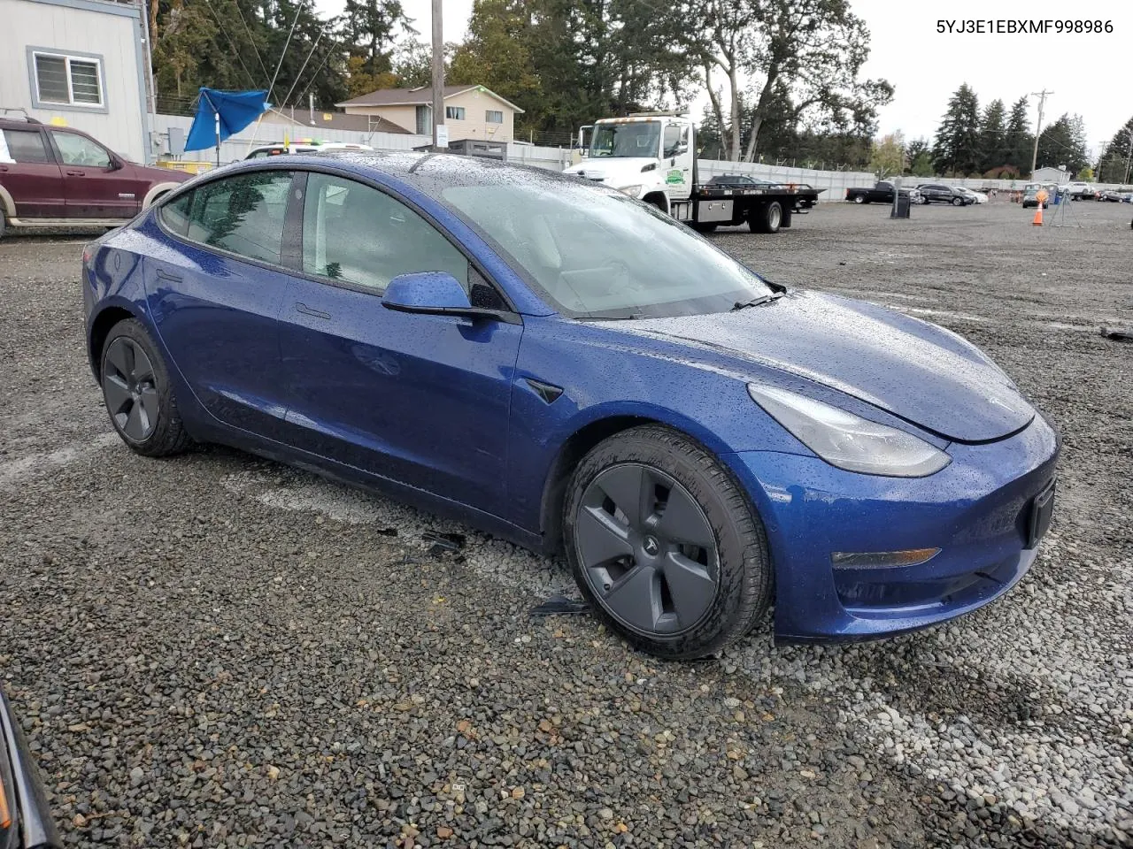 2021 Tesla Model 3 VIN: 5YJ3E1EBXMF998986 Lot: 76631744