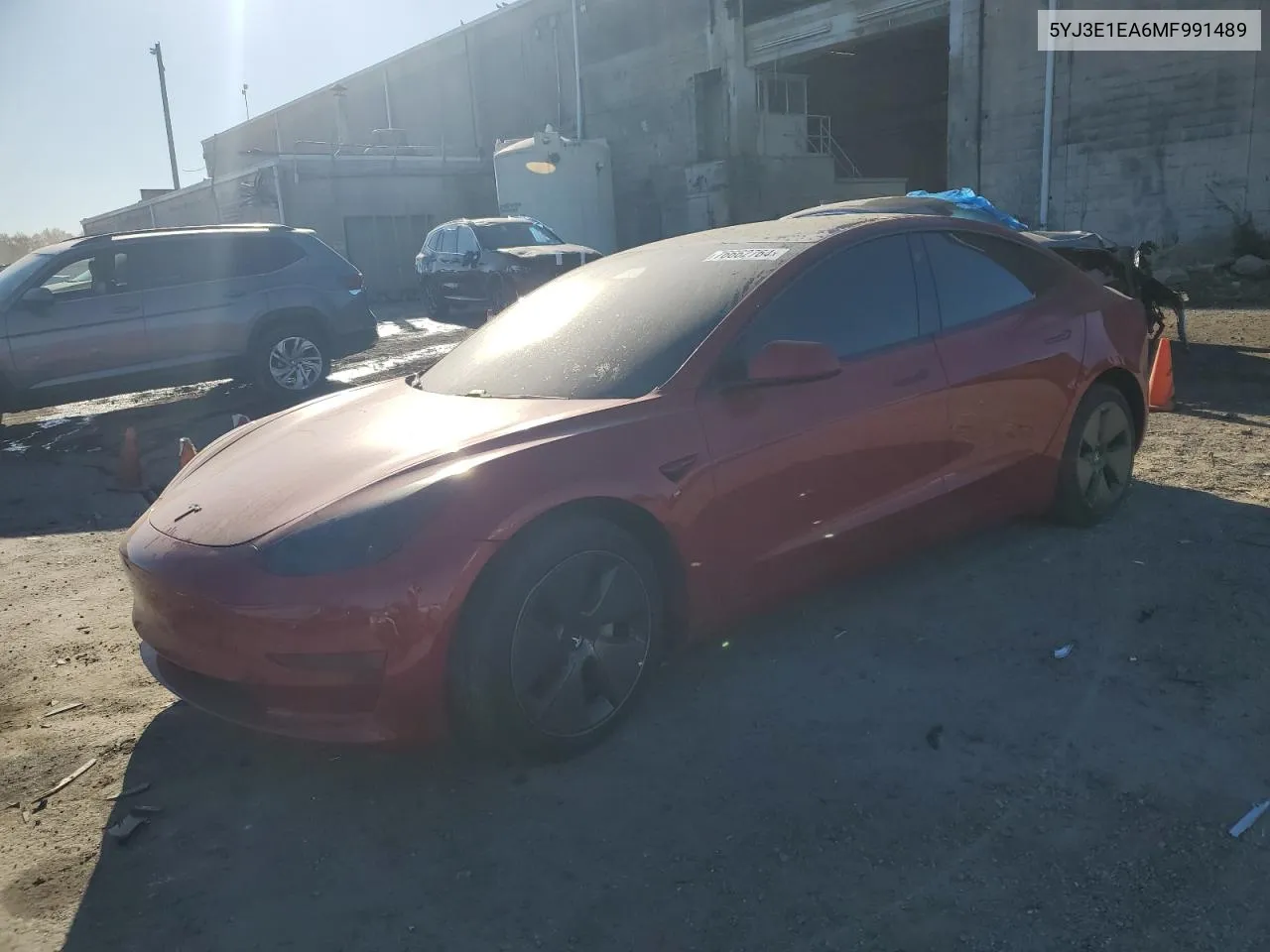 2021 Tesla Model 3 VIN: 5YJ3E1EA6MF991489 Lot: 76662764