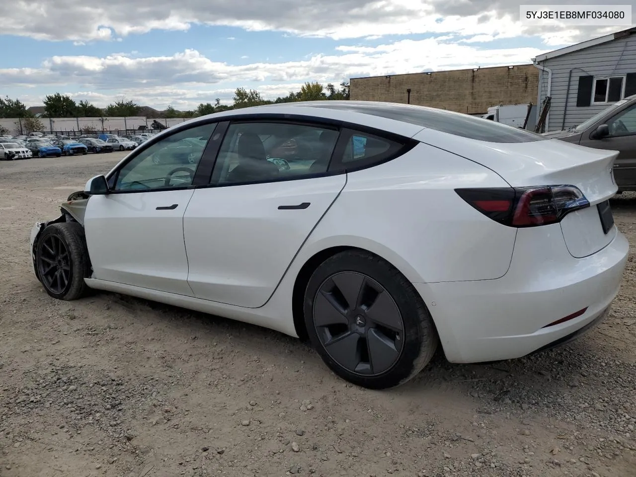 2021 Tesla Model 3 VIN: 5YJ3E1EB8MF034080 Lot: 76663294