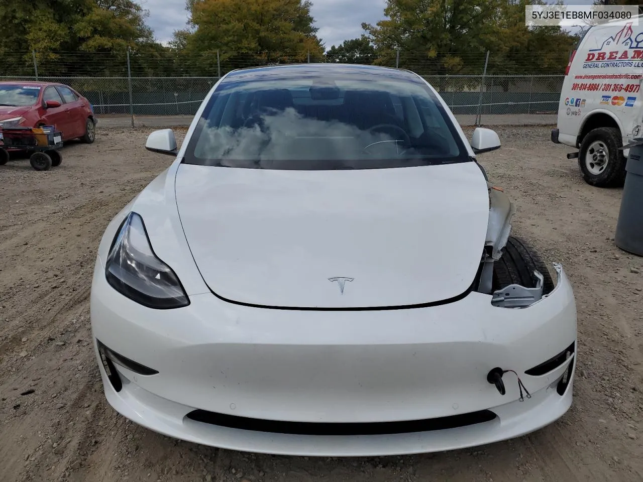 2021 Tesla Model 3 VIN: 5YJ3E1EB8MF034080 Lot: 76663294