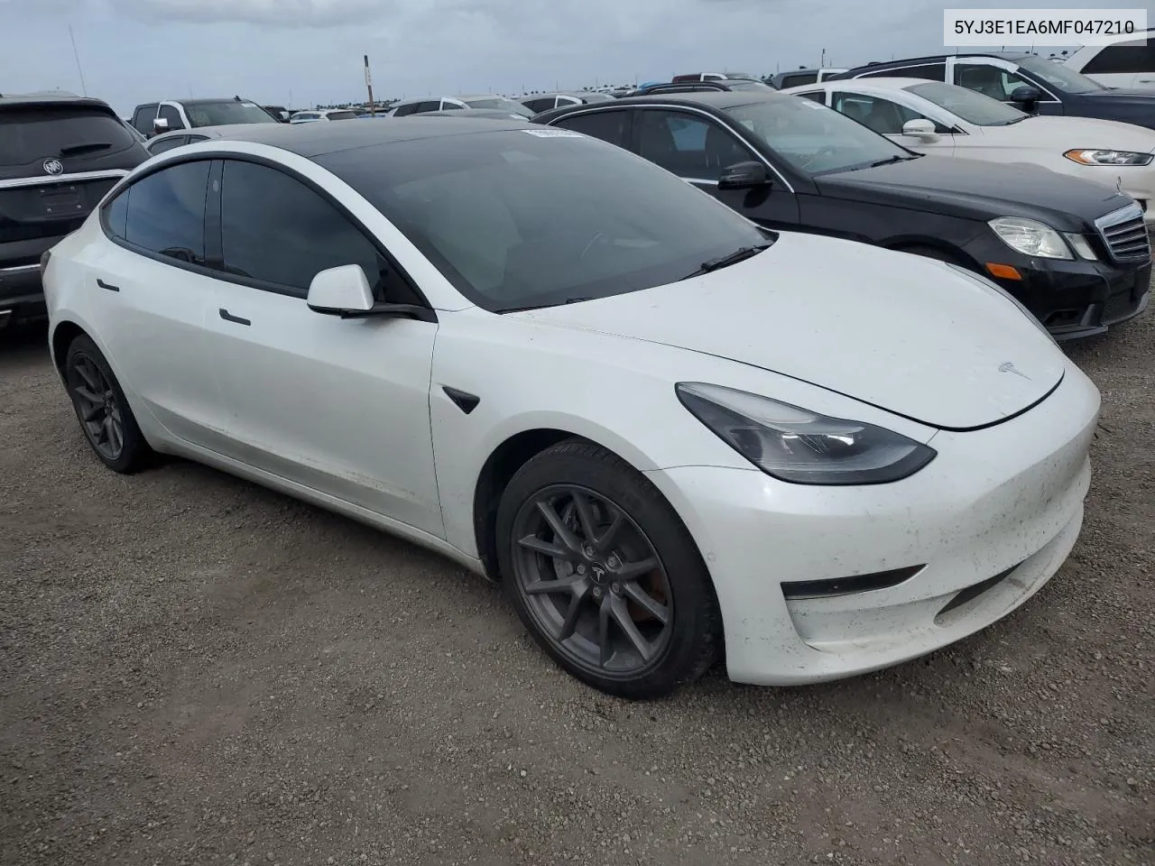 2021 Tesla Model 3 VIN: 5YJ3E1EA6MF047210 Lot: 76691554