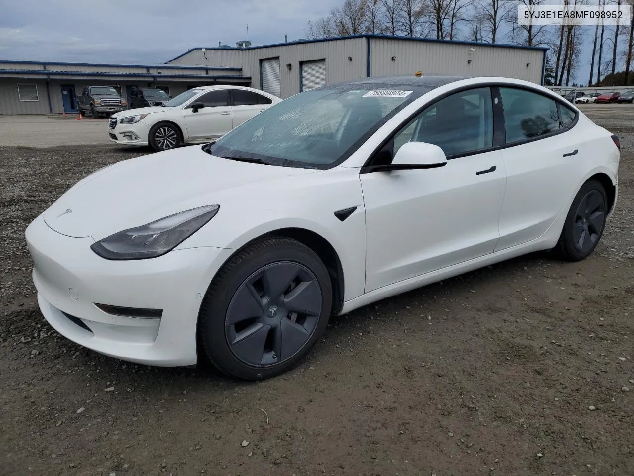 2021 Tesla Model 3 VIN: 5YJ3E1EA8MF098952 Lot: 76699804