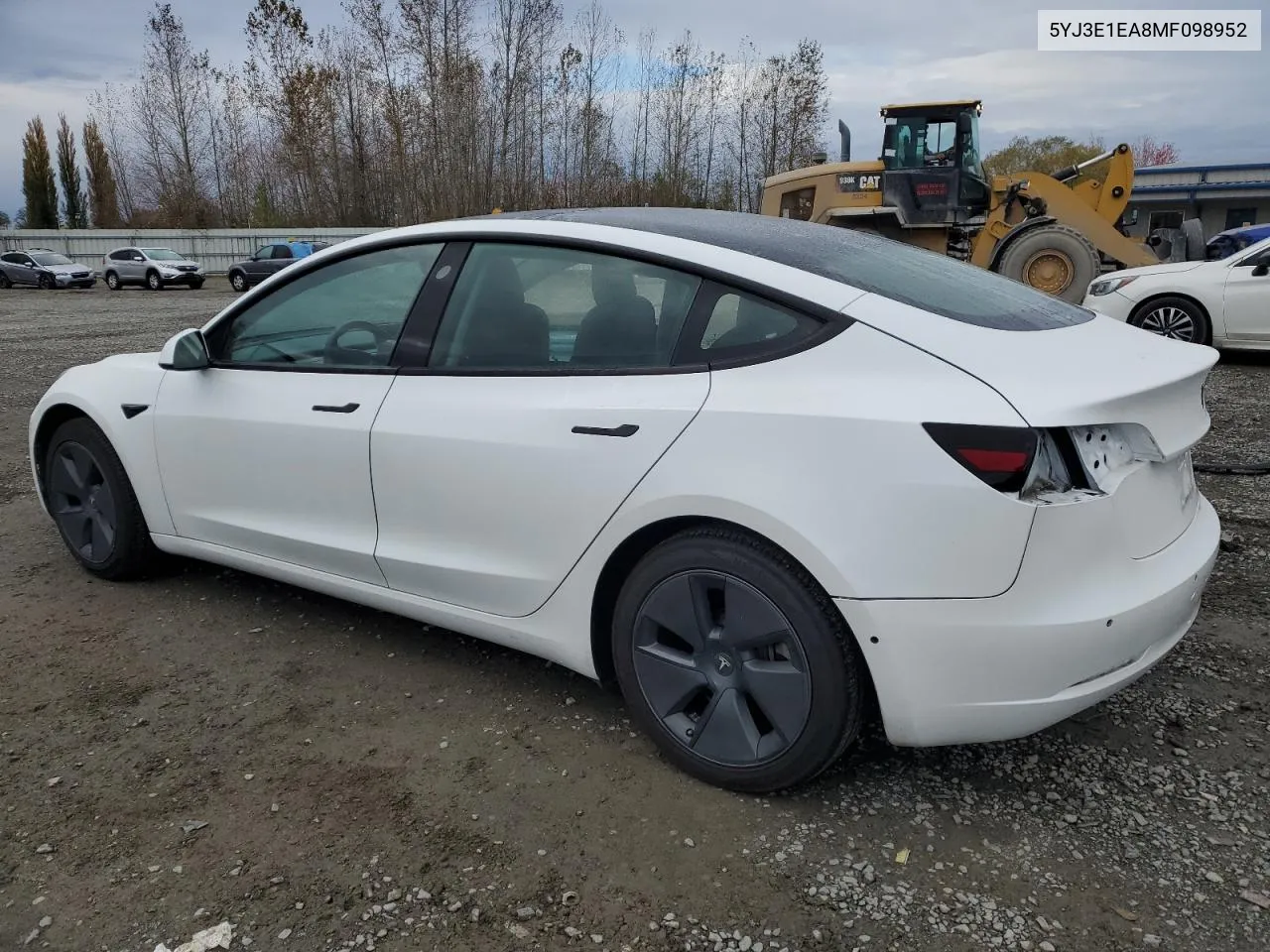 2021 Tesla Model 3 VIN: 5YJ3E1EA8MF098952 Lot: 76699804