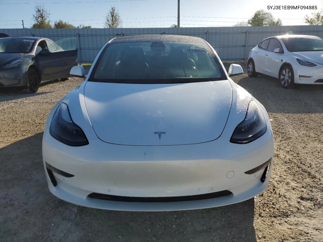 2021 Tesla Model 3 VIN: 5YJ3E1EB9MF094885 Lot: 76740634