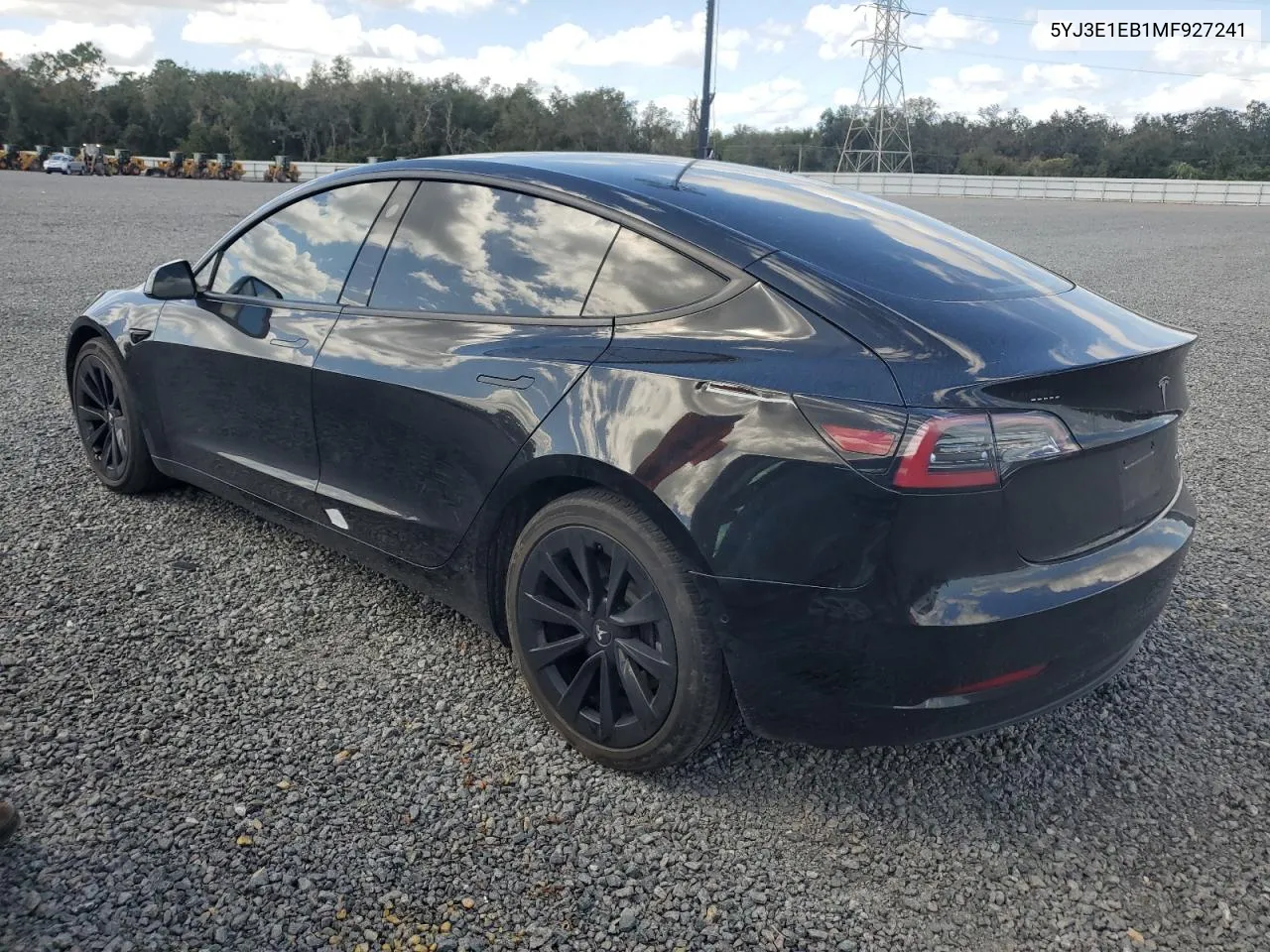 2021 Tesla Model 3 VIN: 5YJ3E1EB1MF927241 Lot: 76874744