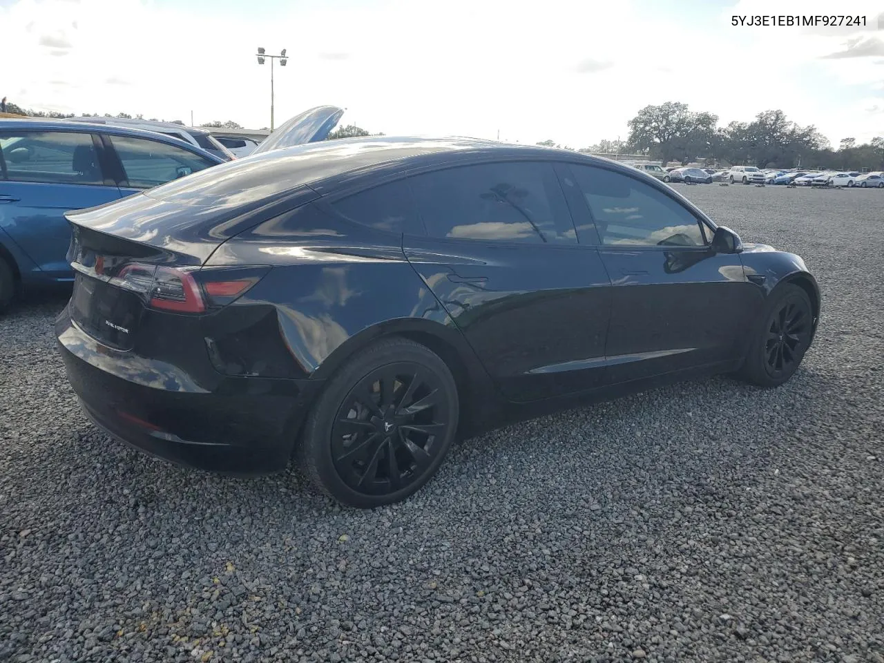 2021 Tesla Model 3 VIN: 5YJ3E1EB1MF927241 Lot: 76874744