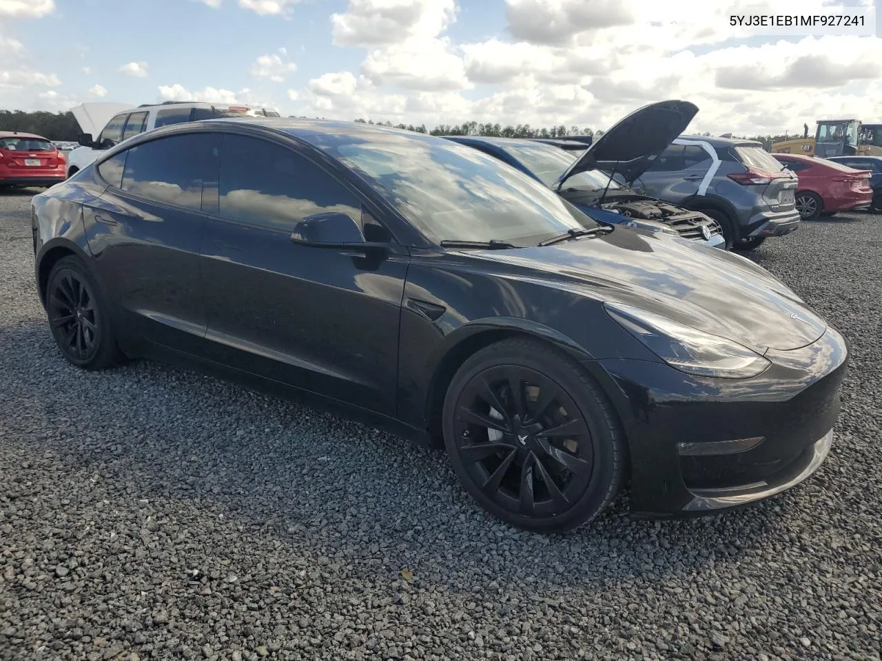 2021 Tesla Model 3 VIN: 5YJ3E1EB1MF927241 Lot: 76874744