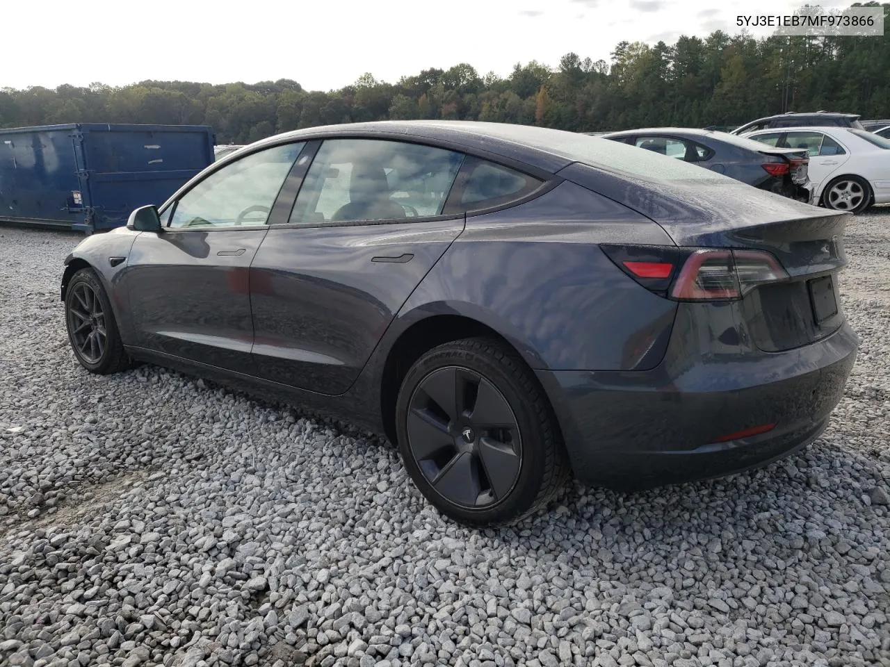 2021 Tesla Model 3 VIN: 5YJ3E1EB7MF973866 Lot: 76905324