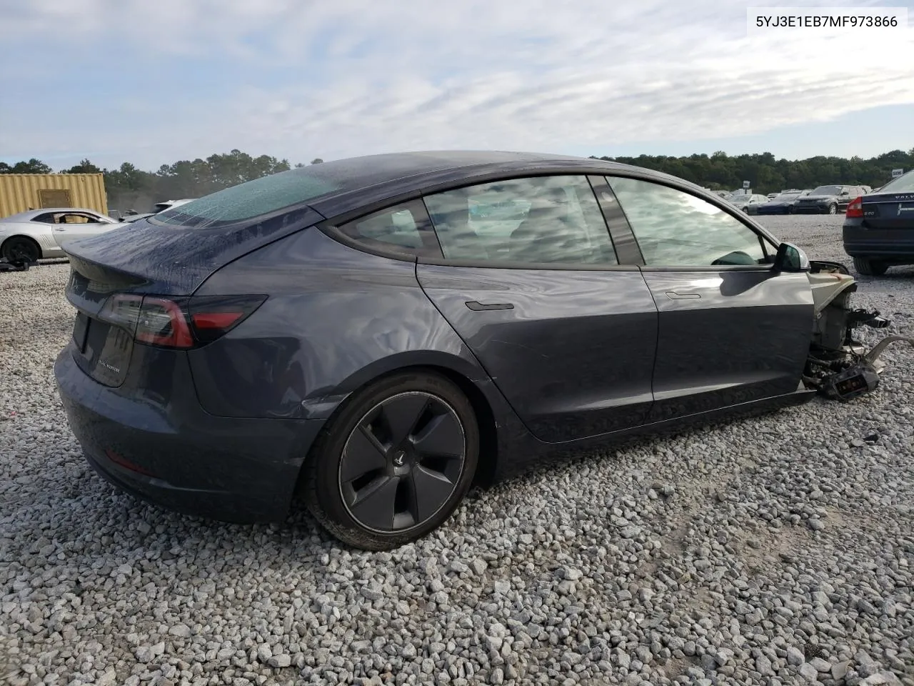 2021 Tesla Model 3 VIN: 5YJ3E1EB7MF973866 Lot: 76905324