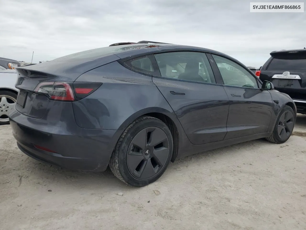 2021 Tesla Model 3 VIN: 5YJ3E1EA8MF866865 Lot: 76937474