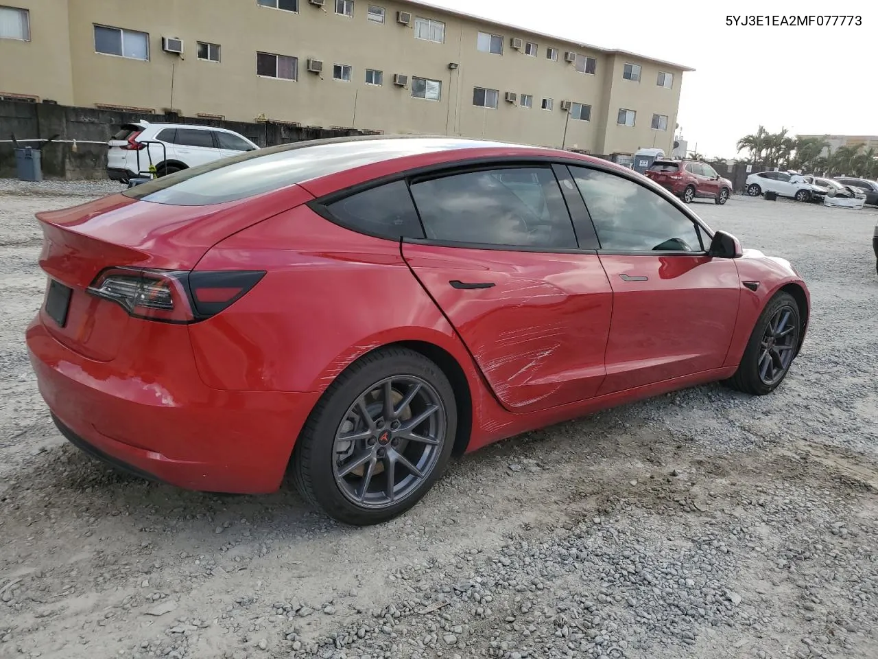 2021 Tesla Model 3 VIN: 5YJ3E1EA2MF077773 Lot: 76949144