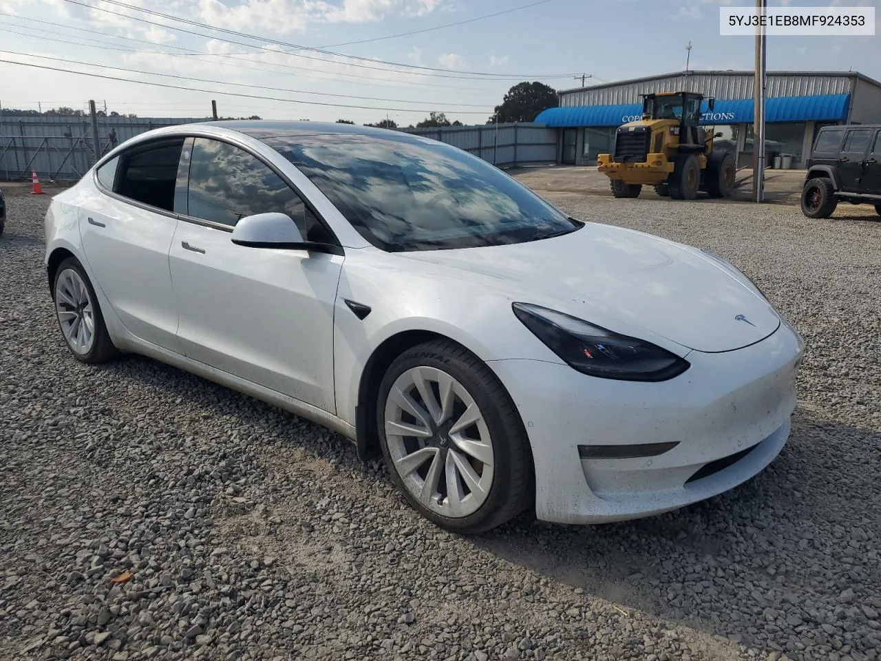 2021 Tesla Model 3 VIN: 5YJ3E1EB8MF924353 Lot: 77005204