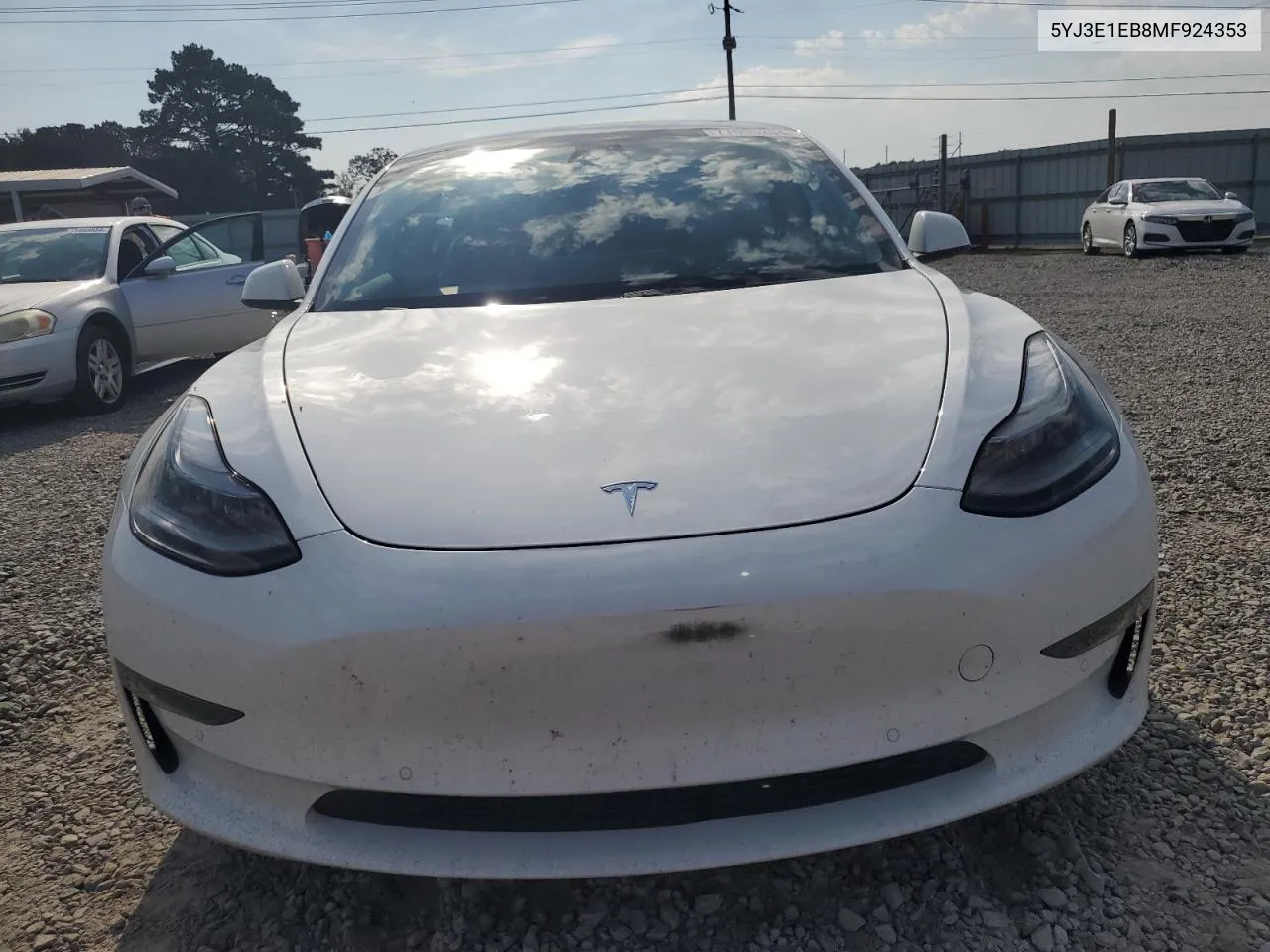 2021 Tesla Model 3 VIN: 5YJ3E1EB8MF924353 Lot: 77005204