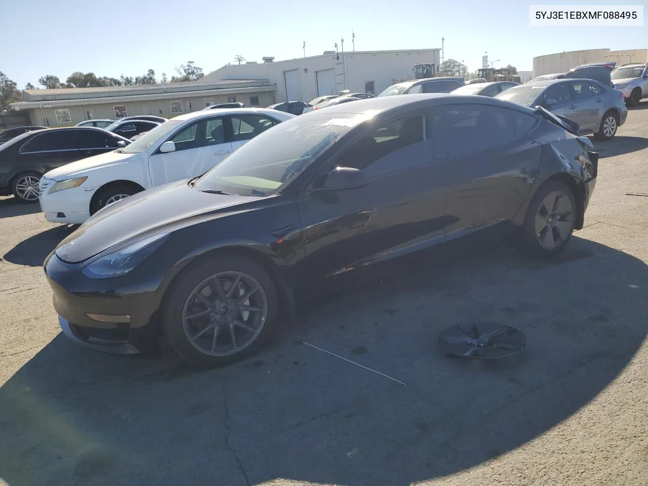 2021 Tesla Model 3 VIN: 5YJ3E1EBXMF088495 Lot: 77016804