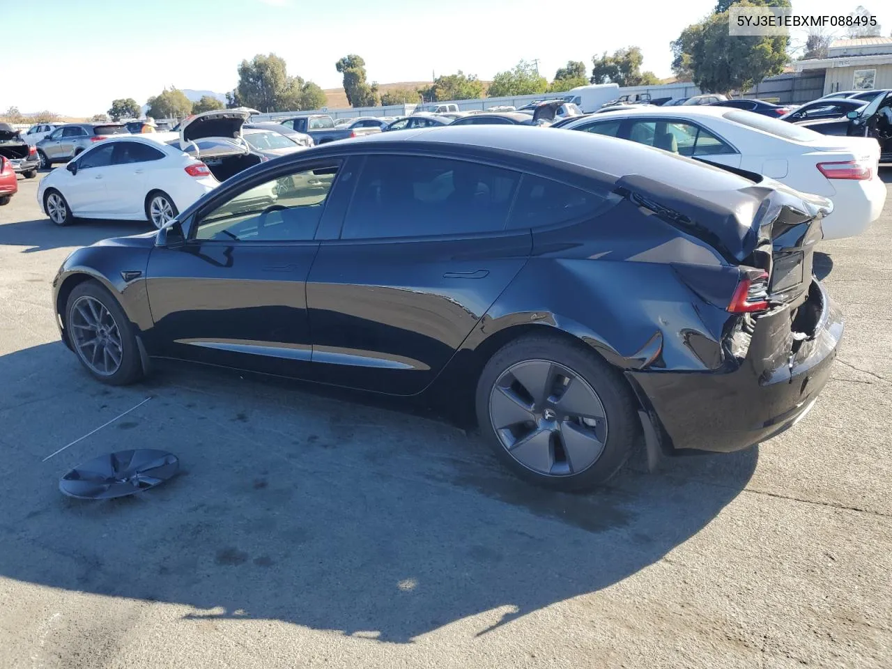 2021 Tesla Model 3 VIN: 5YJ3E1EBXMF088495 Lot: 77016804