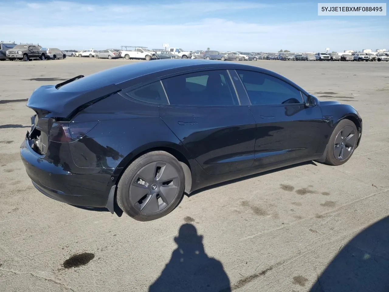 2021 Tesla Model 3 VIN: 5YJ3E1EBXMF088495 Lot: 77016804