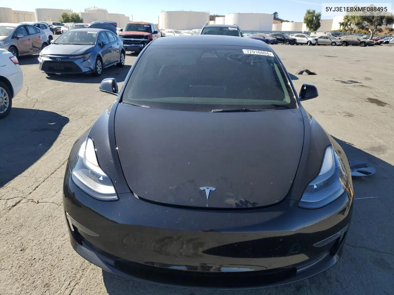 2021 Tesla Model 3 VIN: 5YJ3E1EBXMF088495 Lot: 77016804