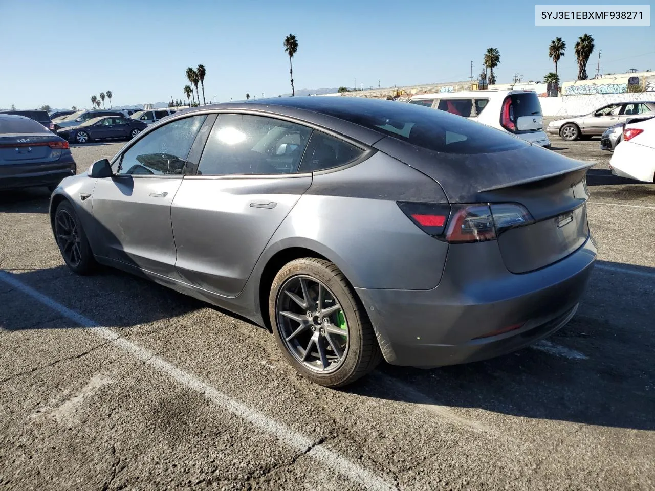 2021 Tesla Model 3 VIN: 5YJ3E1EBXMF938271 Lot: 77028744