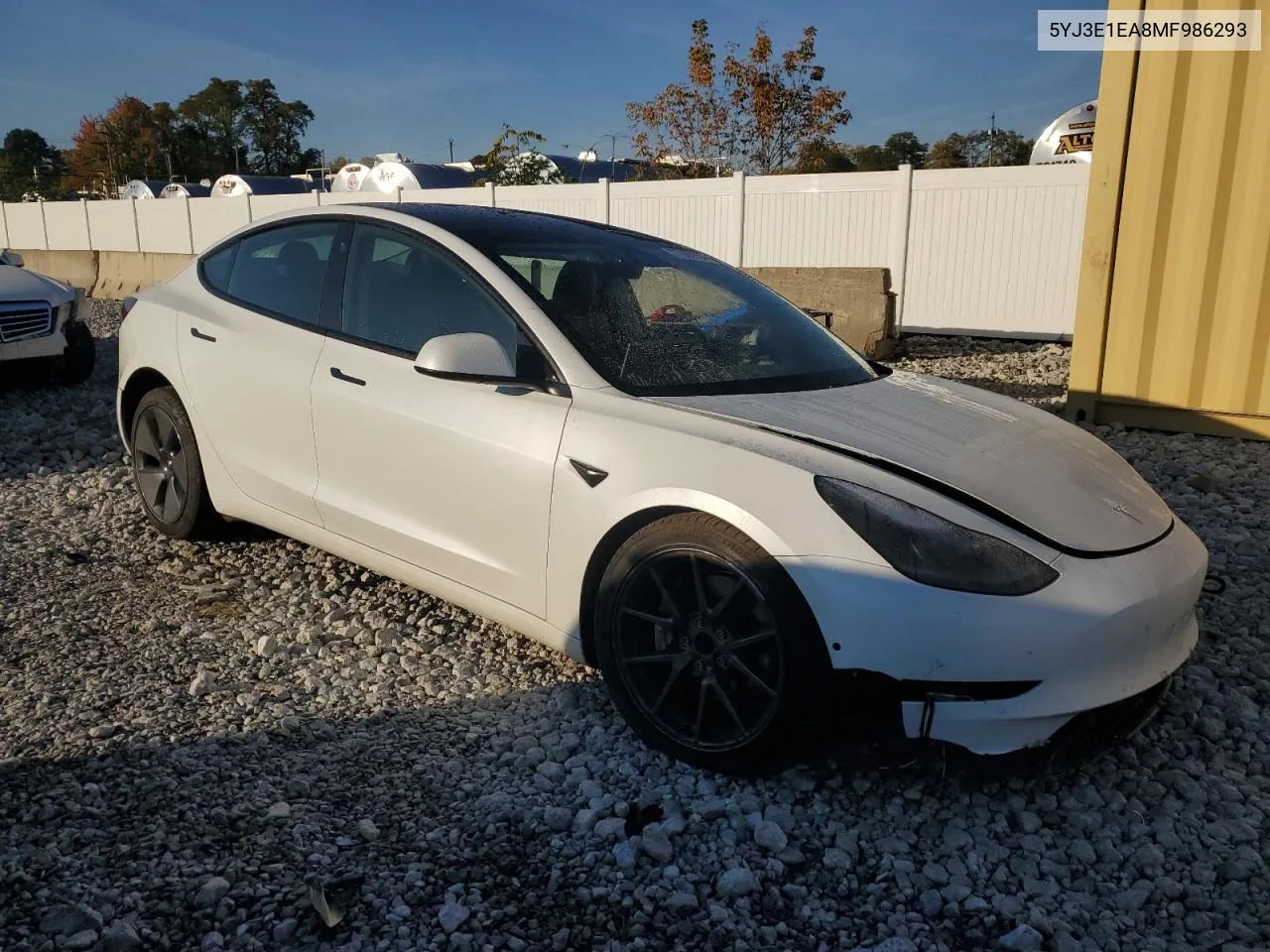 2021 Tesla Model 3 VIN: 5YJ3E1EA8MF986293 Lot: 77065854