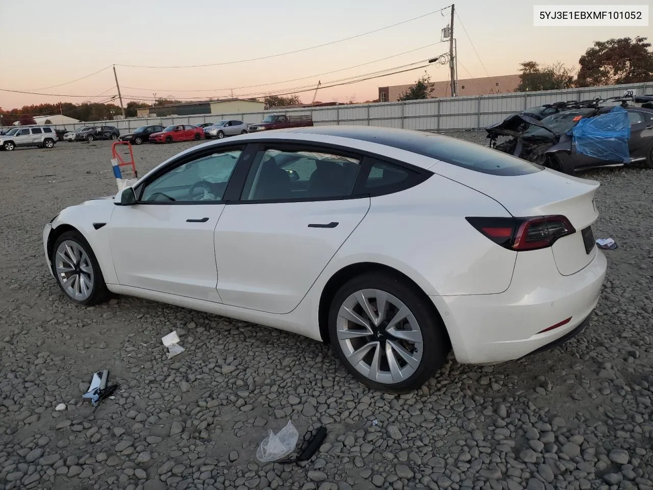 2021 Tesla Model 3 VIN: 5YJ3E1EBXMF101052 Lot: 77068914