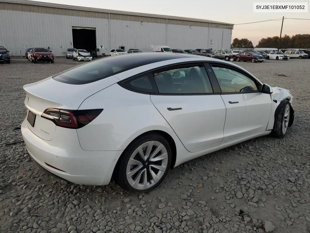 2021 Tesla Model 3 VIN: 5YJ3E1EBXMF101052 Lot: 77068914