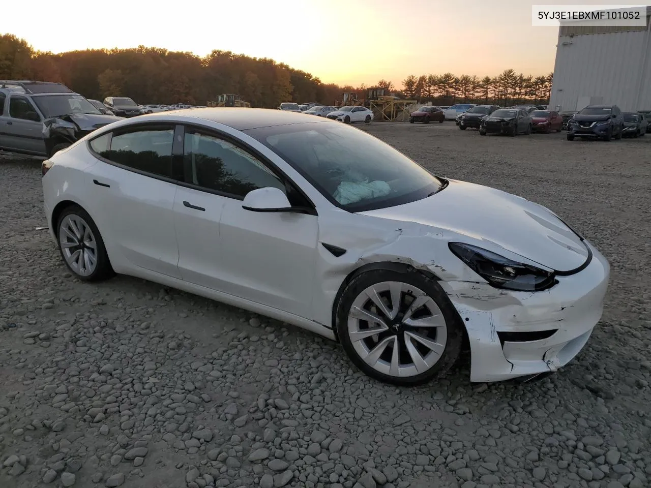 2021 Tesla Model 3 VIN: 5YJ3E1EBXMF101052 Lot: 77068914