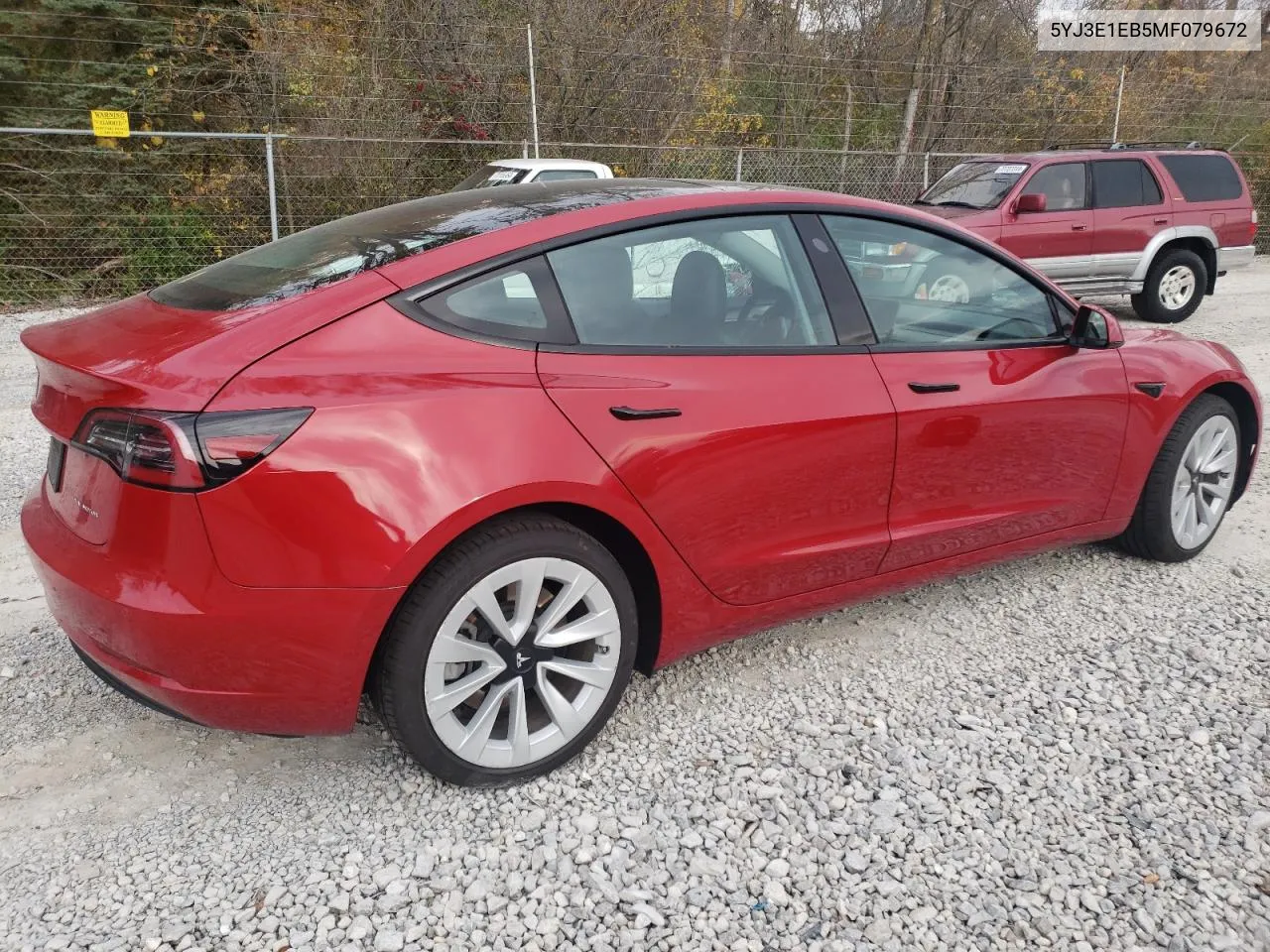 2021 Tesla Model 3 VIN: 5YJ3E1EB5MF079672 Lot: 77353774