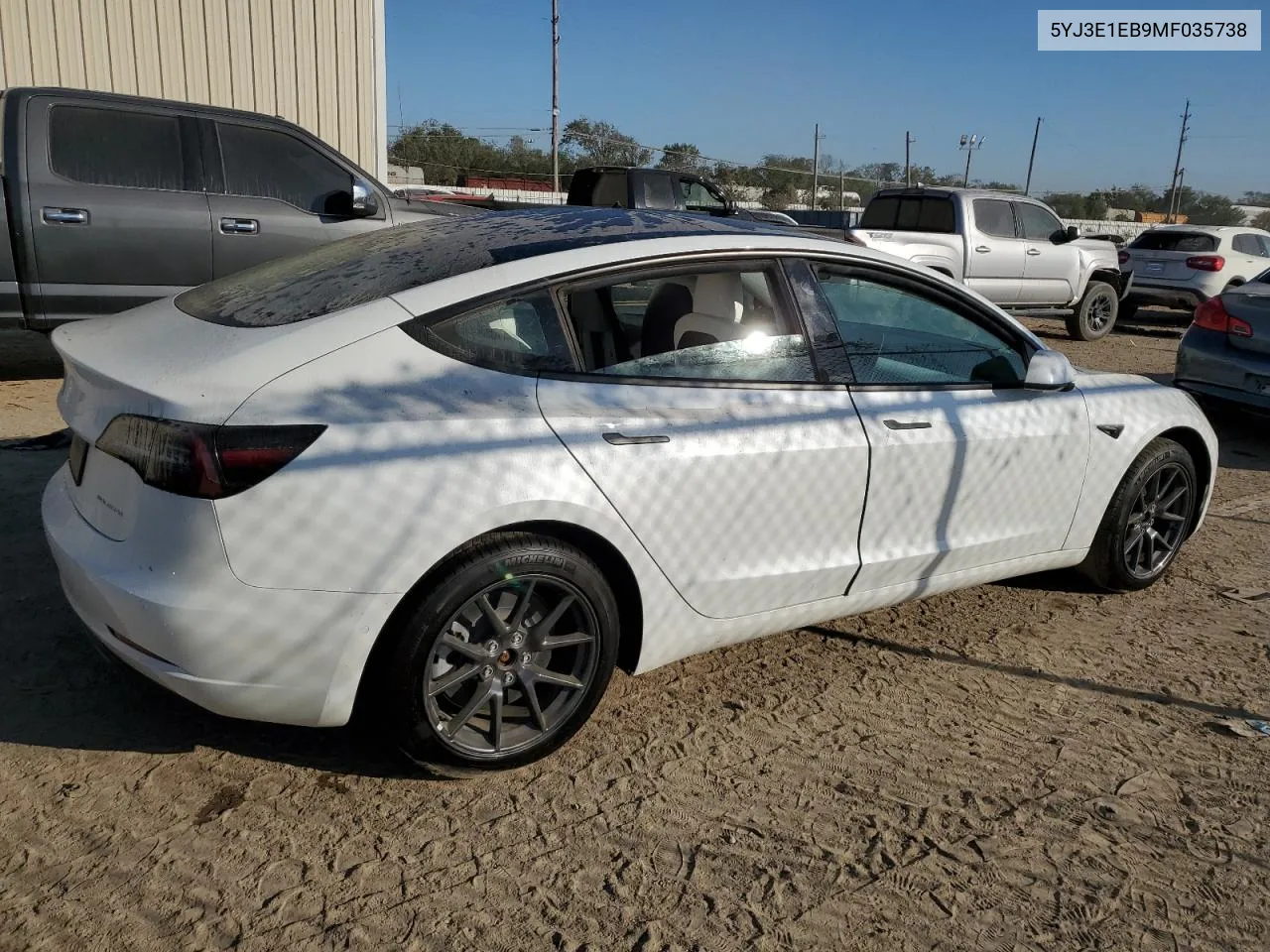 5YJ3E1EB9MF035738 2021 Tesla Model 3