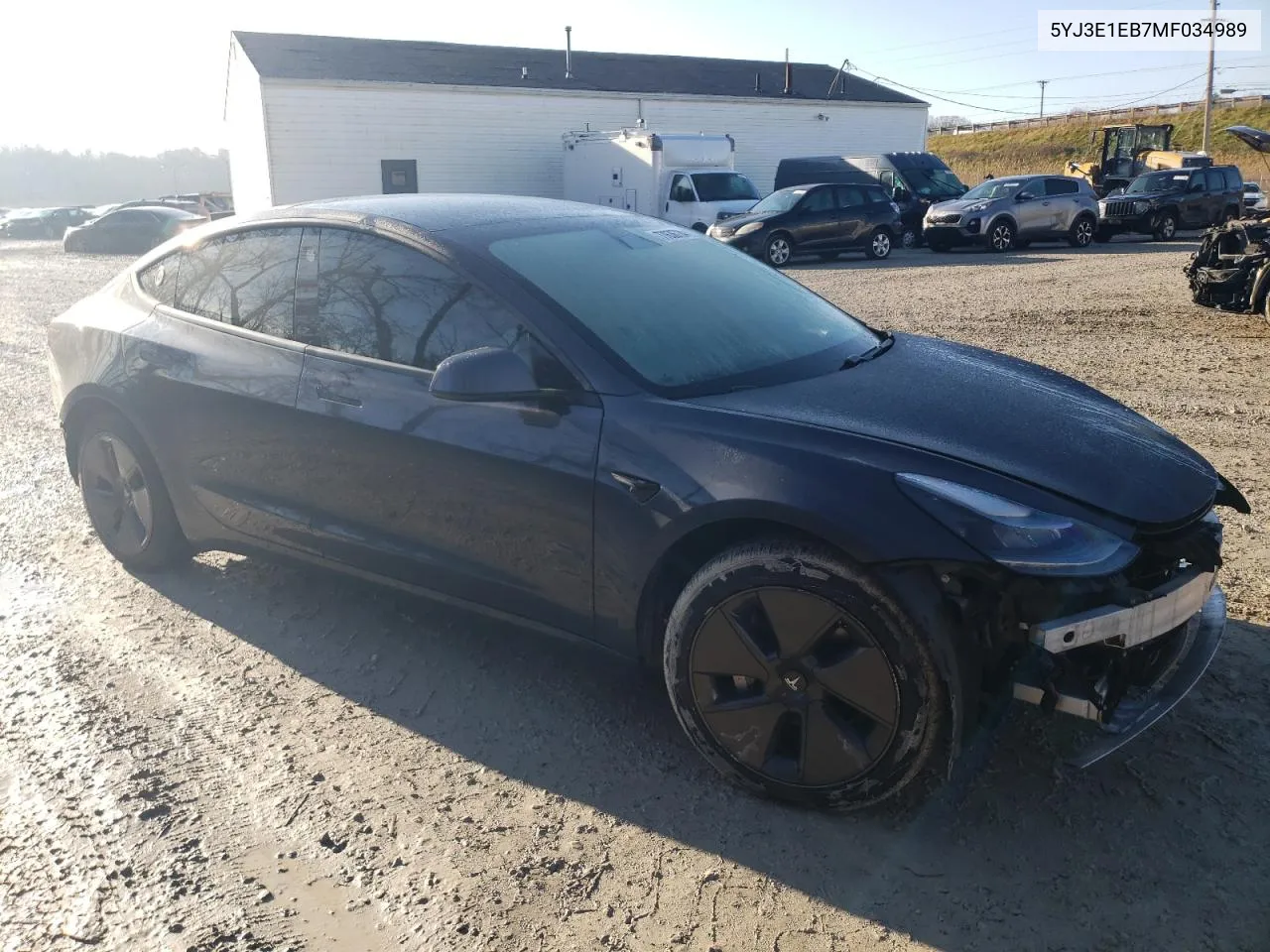 2021 Tesla Model 3 VIN: 5YJ3E1EB7MF034989 Lot: 77636724