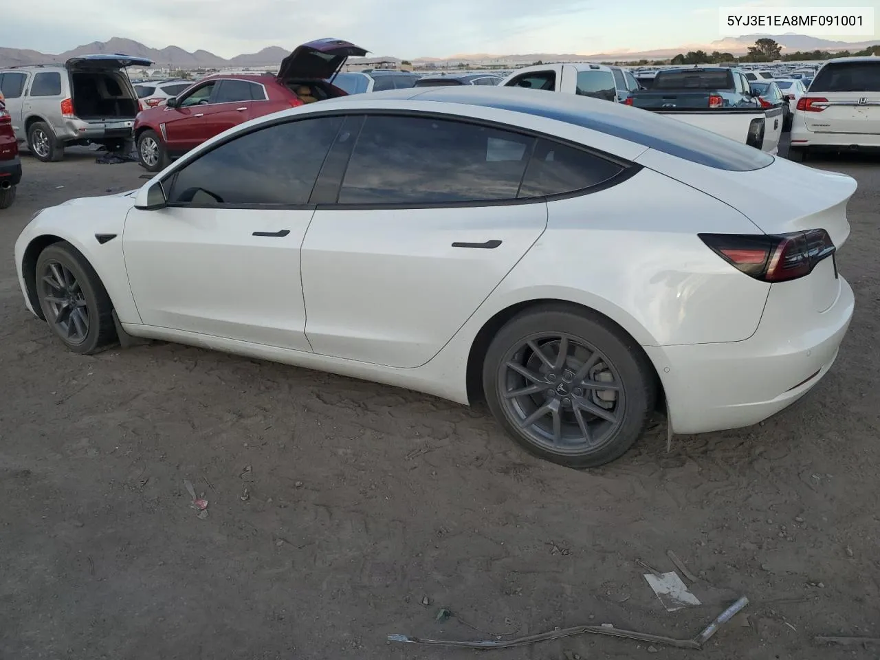 2021 Tesla Model 3 VIN: 5YJ3E1EA8MF091001 Lot: 78549224