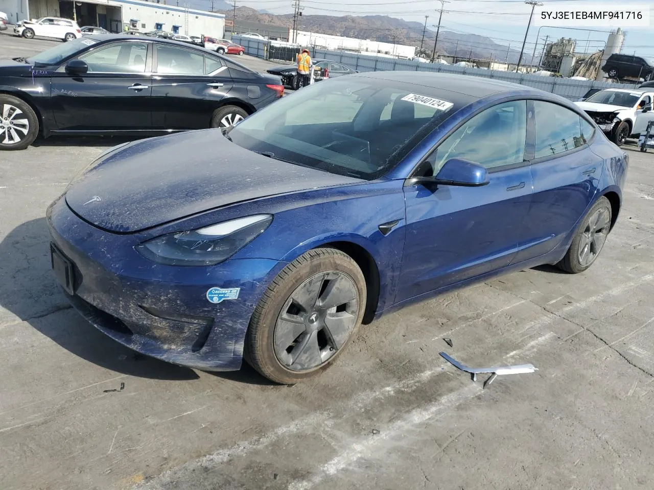 2021 Tesla Model 3 VIN: 5YJ3E1EB4MF941716 Lot: 79040124