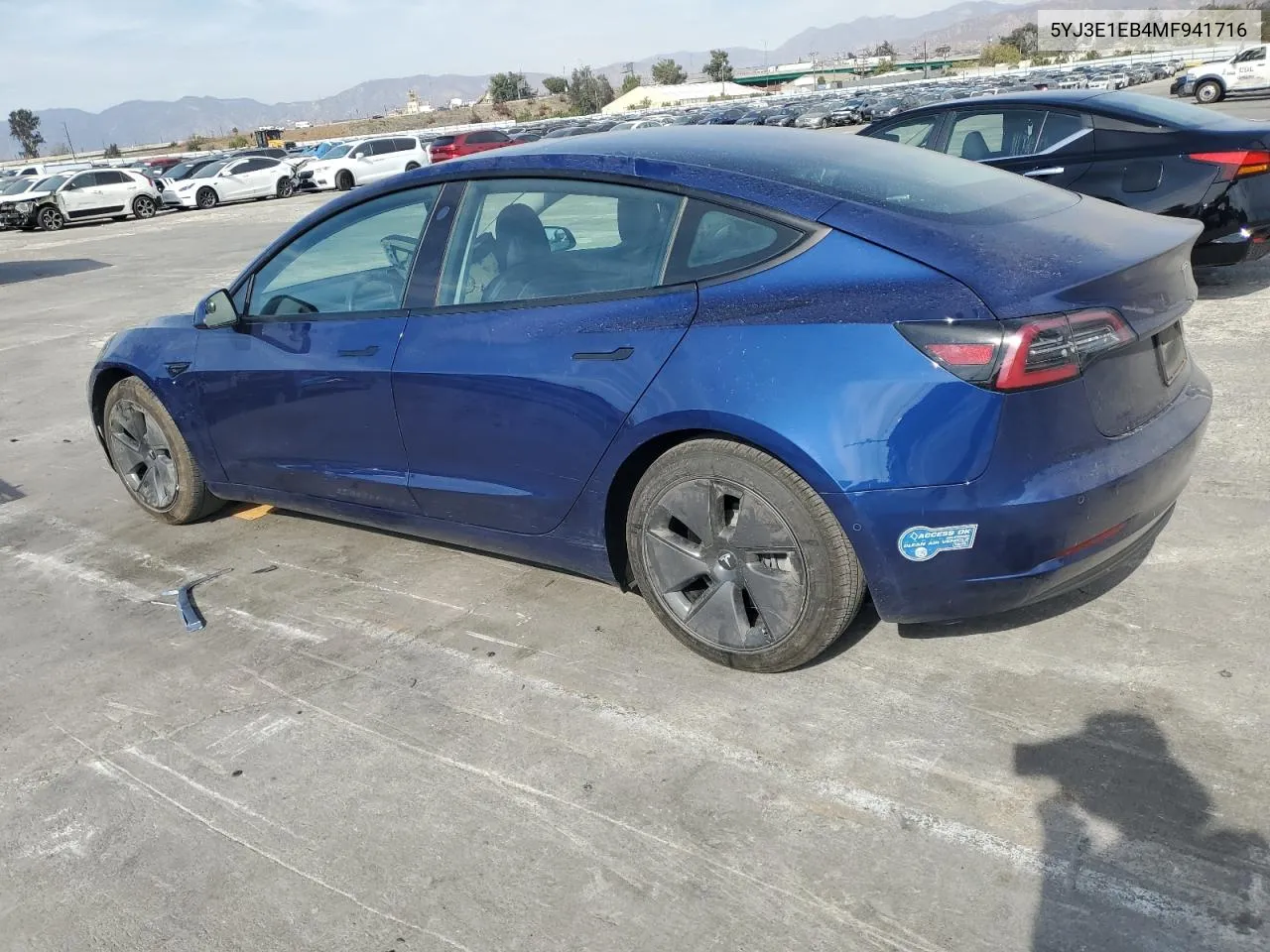 2021 Tesla Model 3 VIN: 5YJ3E1EB4MF941716 Lot: 79040124