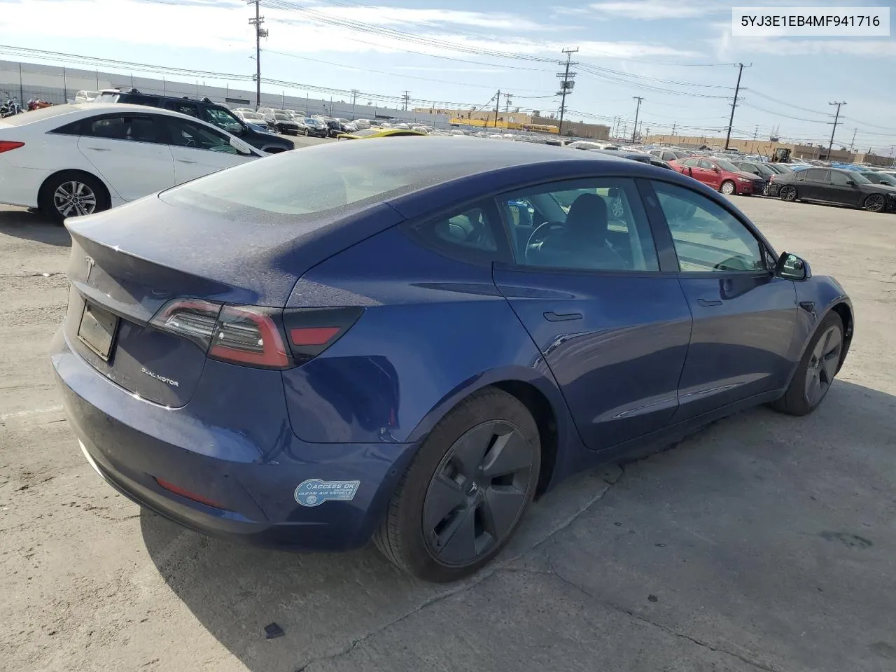 2021 Tesla Model 3 VIN: 5YJ3E1EB4MF941716 Lot: 79040124