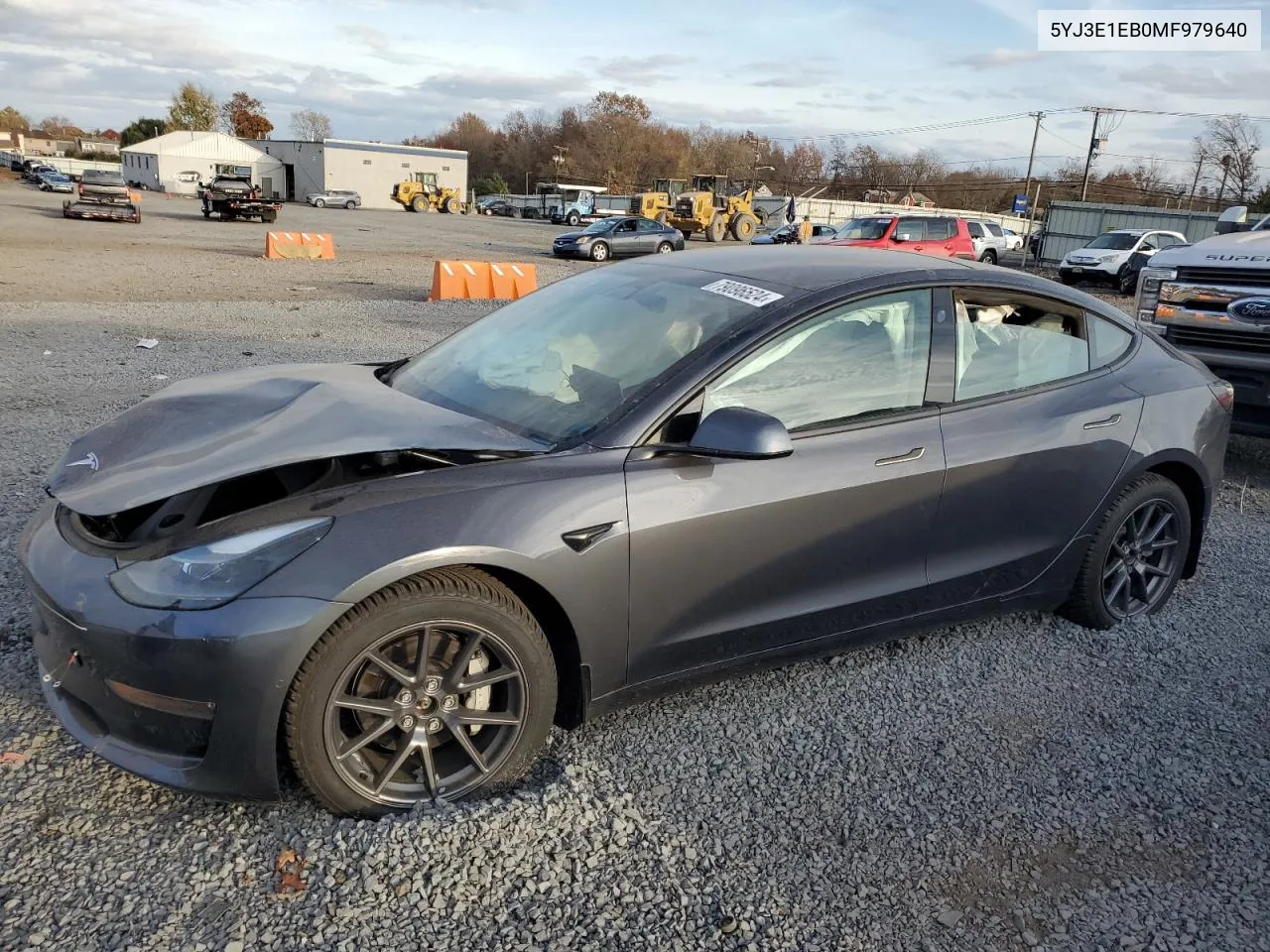 2021 Tesla Model 3 VIN: 5YJ3E1EB0MF979640 Lot: 79096524