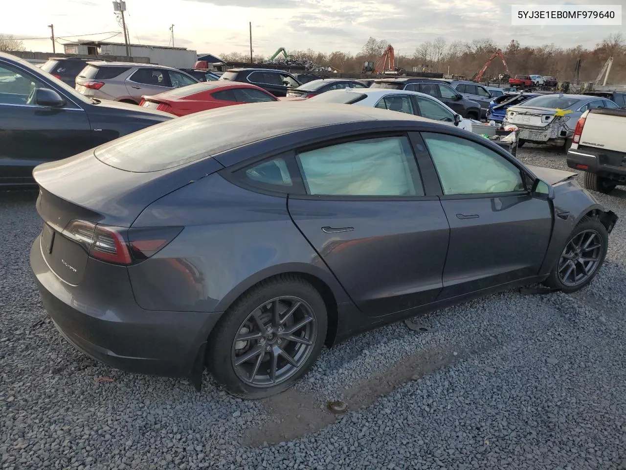 2021 Tesla Model 3 VIN: 5YJ3E1EB0MF979640 Lot: 79096524