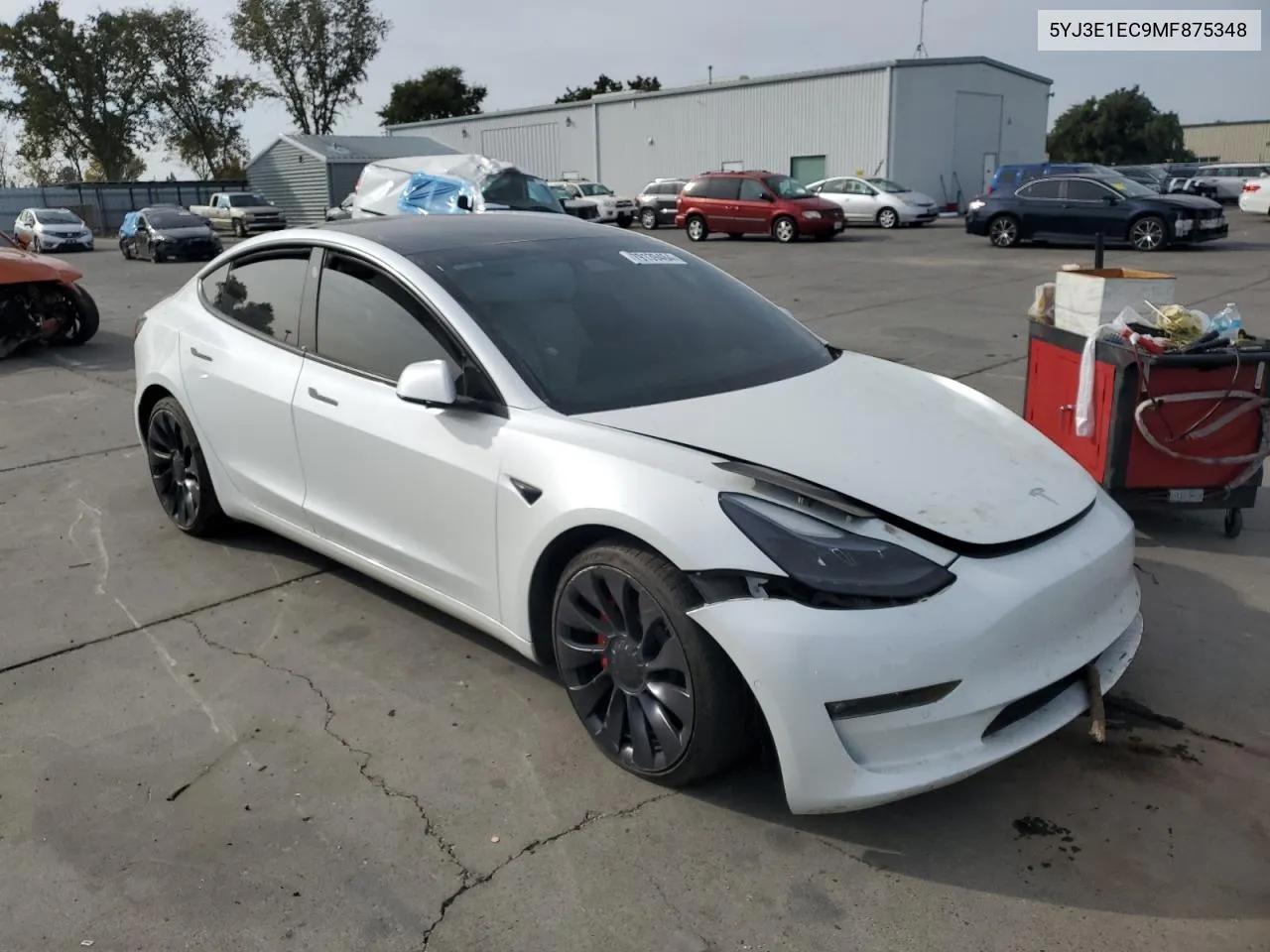 2021 Tesla Model 3 VIN: 5YJ3E1EC9MF875348 Lot: 79139464