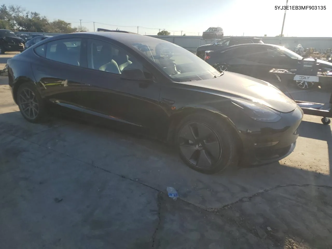 2021 Tesla Model 3 VIN: 5YJ3E1EB3MF903135 Lot: 79144244