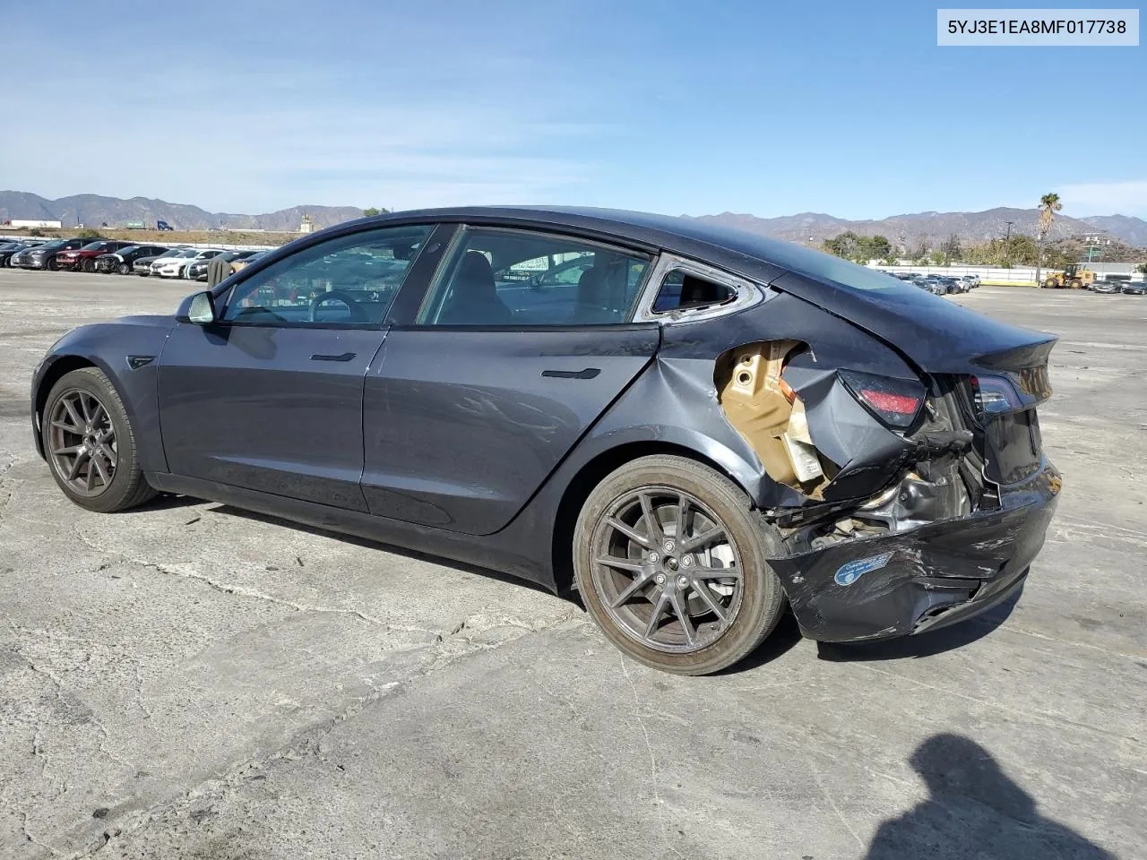 2021 Tesla Model 3 VIN: 5YJ3E1EA8MF017738 Lot: 79703854