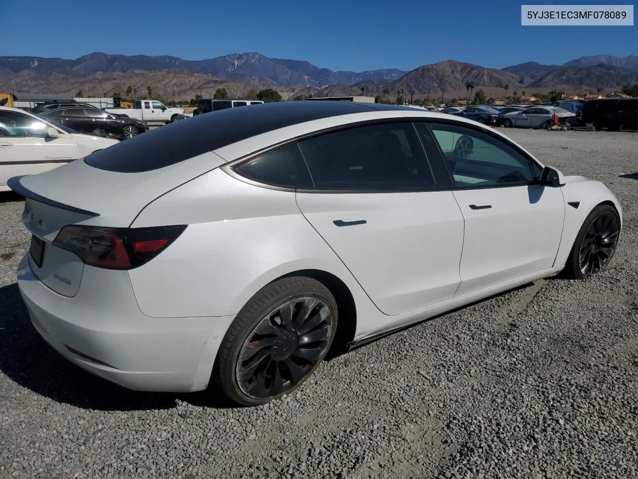 2021 Tesla Model 3 VIN: 5YJ3E1EC3MF078089 Lot: 79732294