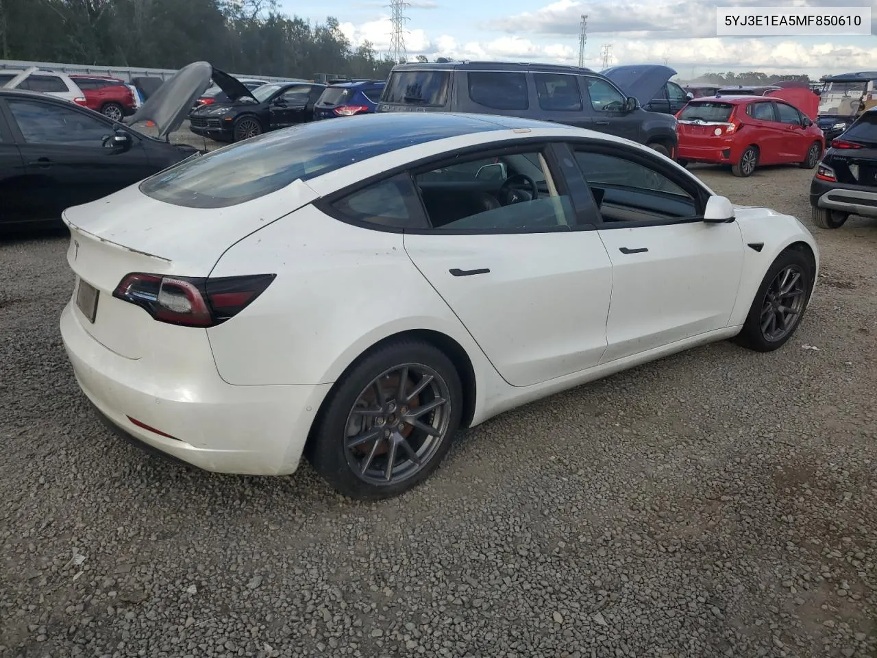 2021 Tesla Model 3 VIN: 5YJ3E1EA5MF850610 Lot: 80083644