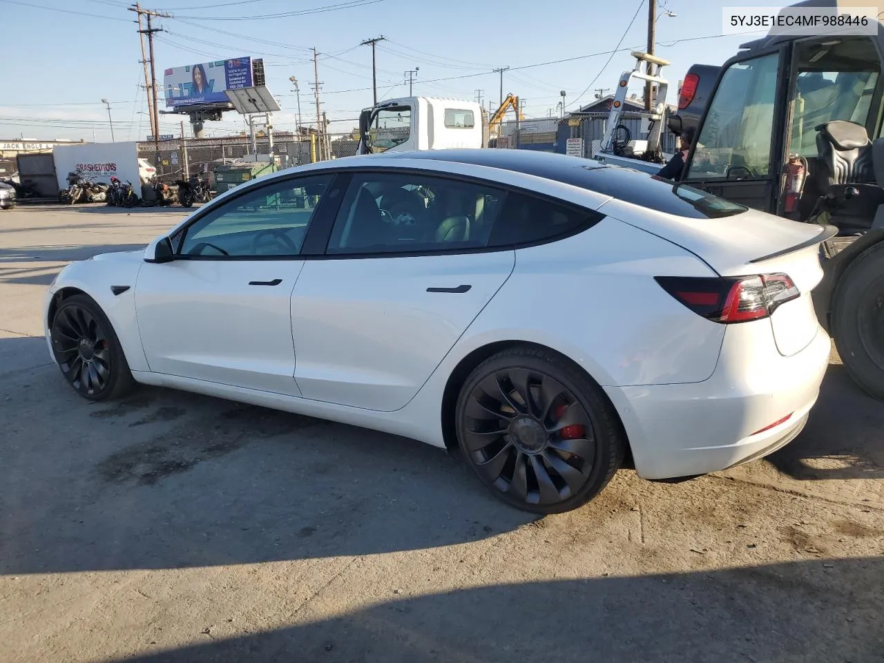 2021 Tesla Model 3 VIN: 5YJ3E1EC4MF988446 Lot: 80506604