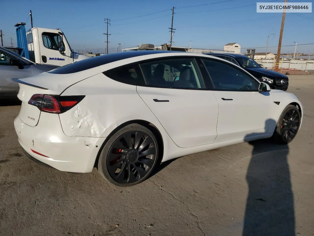 2021 Tesla Model 3 VIN: 5YJ3E1EC4MF988446 Lot: 80506604