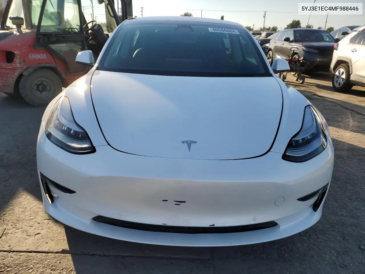 2021 Tesla Model 3 VIN: 5YJ3E1EC4MF988446 Lot: 80506604