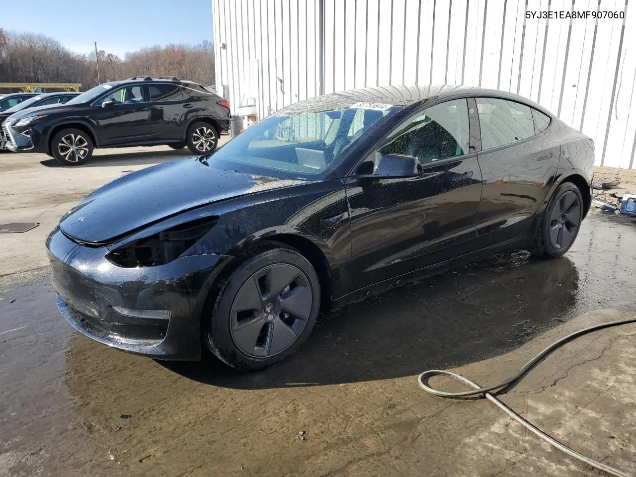 2021 Tesla Model 3 VIN: 5YJ3E1EA8MF907060 Lot: 80755644