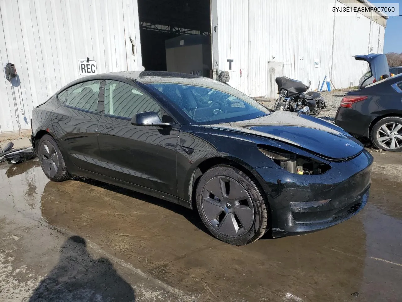 2021 Tesla Model 3 VIN: 5YJ3E1EA8MF907060 Lot: 80755644